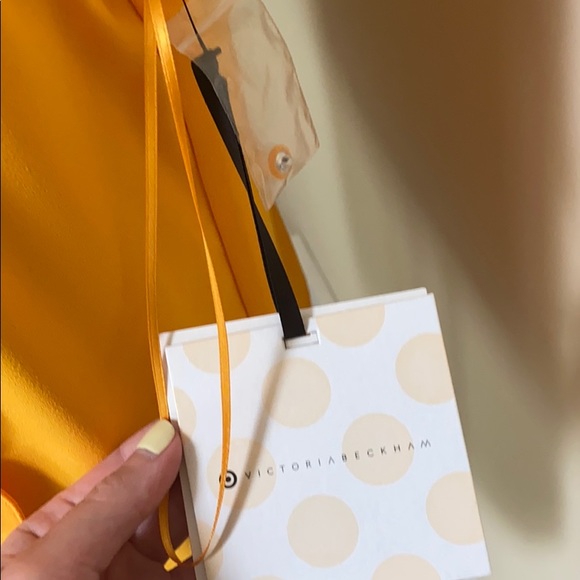 Victoria Beckham yellow halter top size small - Picture 2 of 4